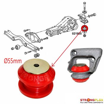 Silentblock soporte diferencial trasero, Audi 100 C4 Quattro, S4 C4, 200 C3/C4 Quattro, S6 C4
